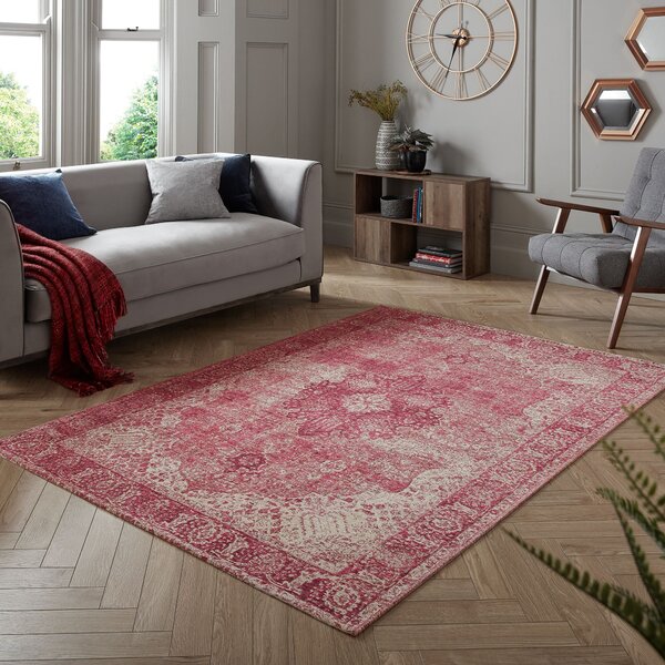 Flair Rugs, Kusový koberec Manhattan Antique Pink, 120x170, růžová, ložnice