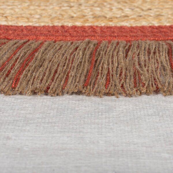 Flair Rugs, Kusový koberec Kahana Terracotta kruh, 180x180 (průměr) kruh, oranžová, chodba / předsíň