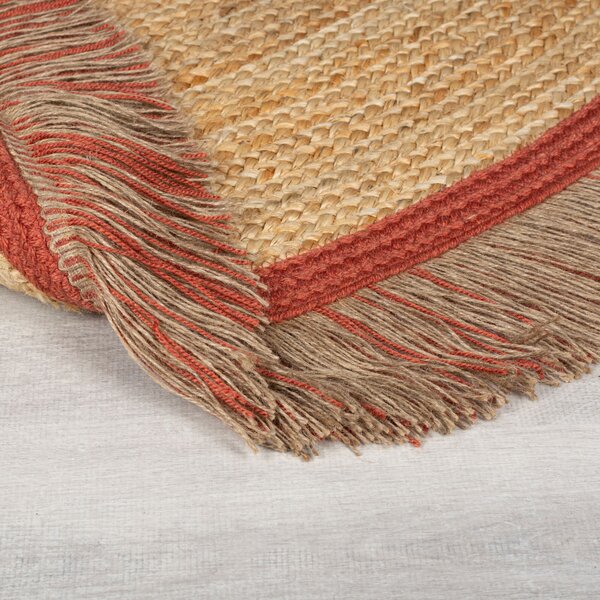 Flair Rugs, Kusový koberec Kahana Terracotta kruh, 180x180 (průměr) kruh, oranžová, chodba / předsíň