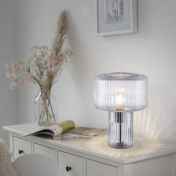 Paul Neuhaus Stolní lampa FUNGUS, 1xE27, v. 35 cm Barva: Kouřová
