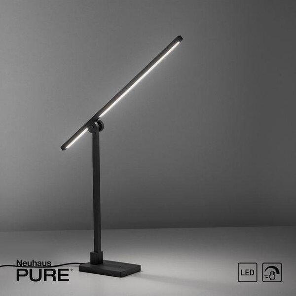 Paul Neuhaus Stolní LED lampa PURE GRAFO, 8W, v. 83,5 cm, 3000K stmívatelná