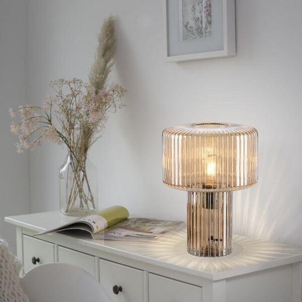 Paul Neuhaus Stolní lampa FUNGUS, 1xE27, v. 35 cm Barva: Kouřová