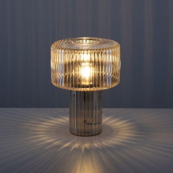 Paul Neuhaus Stolní lampa FUNGUS, 1xE27, v. 35 cm Barva: Kouřová