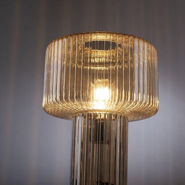 Paul Neuhaus Stolní lampa FUNGUS, 1xE27, v. 35 cm Barva: Kouřová