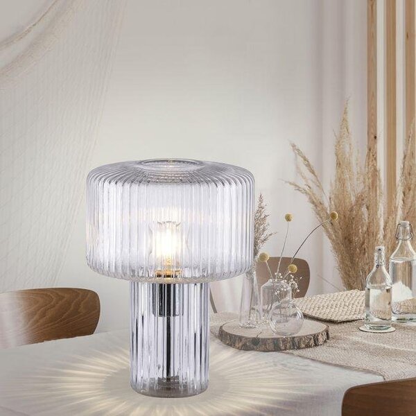 Paul Neuhaus Stolní lampa FUNGUS, 1xE27, v. 35 cm Barva: Kouřová