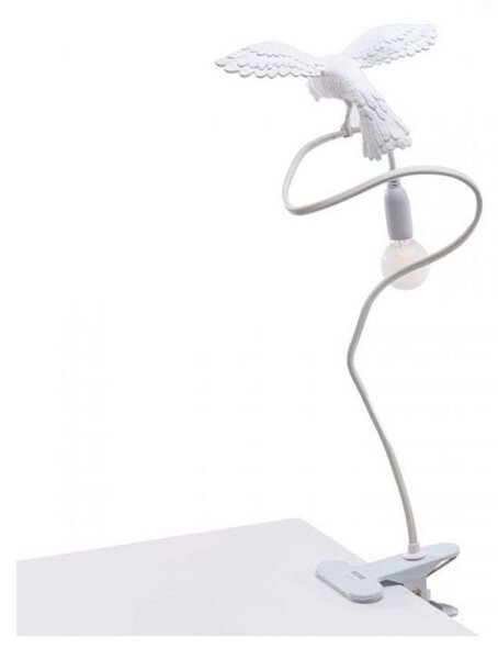 Stolní lampa SELETTI, Bílá, Obývací pokoj, Plast