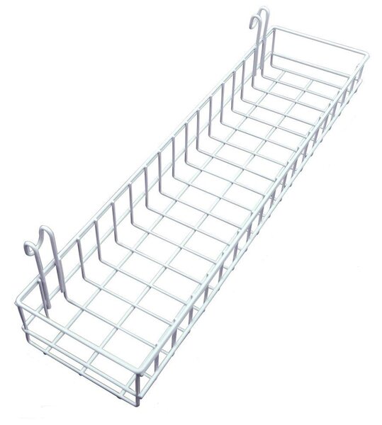ASIR Nástěnná dekorace kov KOŠÍČEK K MŘÍŽCE 40 x 9 x 11 cm