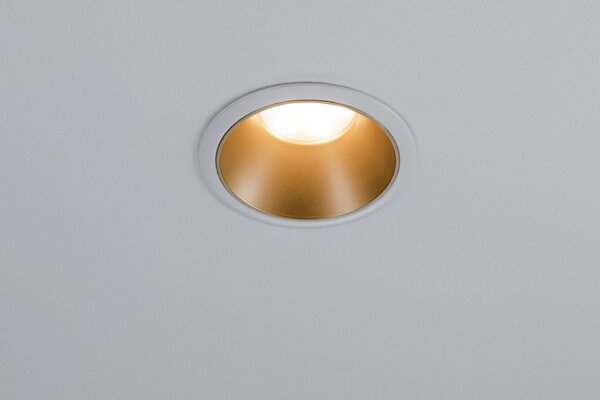 P 93405 Vestavné svítidlo LED Cole 6,5W bílá/zlatá mat 3-krokové-stmívatelné 2700K teplá bílá - PAULMANN