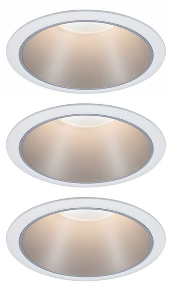 P 93410 Vestavné svítidlo LED Cole 3x6,5W bílá/stříbrná mat 3-krokové-stmívatelné 2700K teplá bílá - PAULMANN