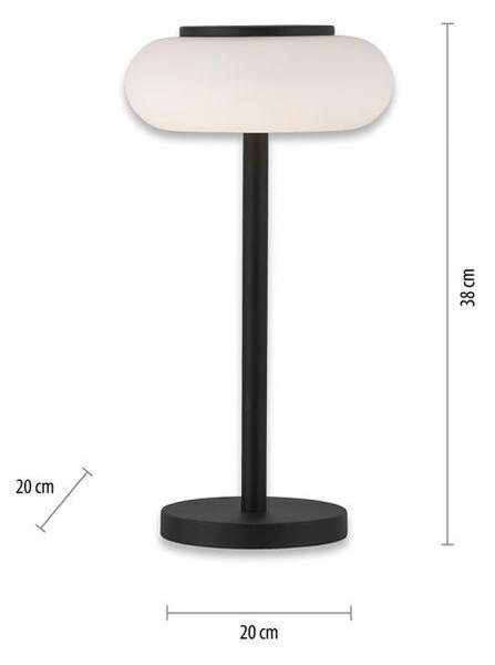 Paul Neuhaus Stolní LED lampa Q-ETIENNE, 10W, ø 20 cm, 2700-5000K, ZigBee