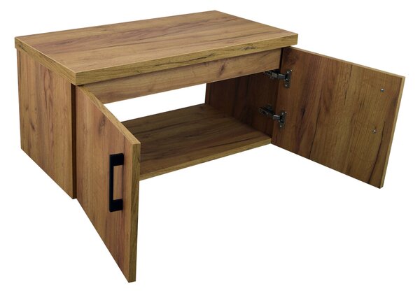 Comodo Koupelnová skříňka pod deskové umyvadlo Agria II GO 80-HD - zlatý dub/zlatý dub