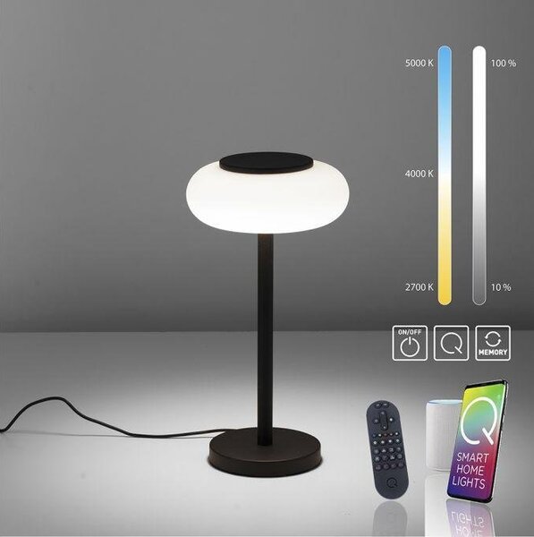 Paul Neuhaus Stolní LED lampa Q-ETIENNE, 10W, ø 20 cm, 2700-5000K, ZigBee