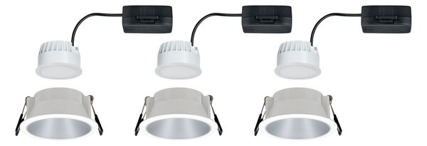 P 93410 Vestavné svítidlo LED Cole 3x6,5W bílá/stříbrná mat 3-krokové-stmívatelné 2700K teplá bílá - PAULMANN