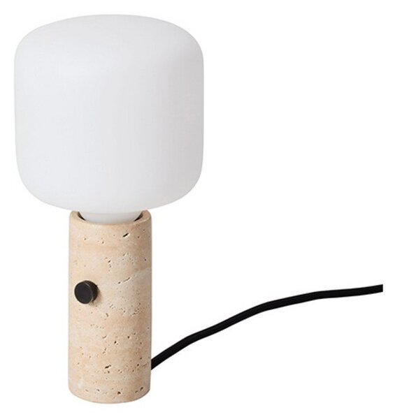 Stolní lampa Made By Hand, Béžová, Jídelna, Mramor