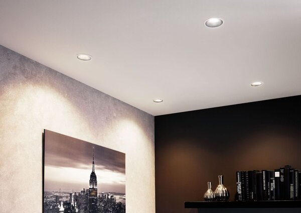 P 93402 Vestavné svítidlo LED Cole 3x6,5W bílá/černá mat 3-krokové-stmívatelné 2700K teplá bílá - PAULMANN
