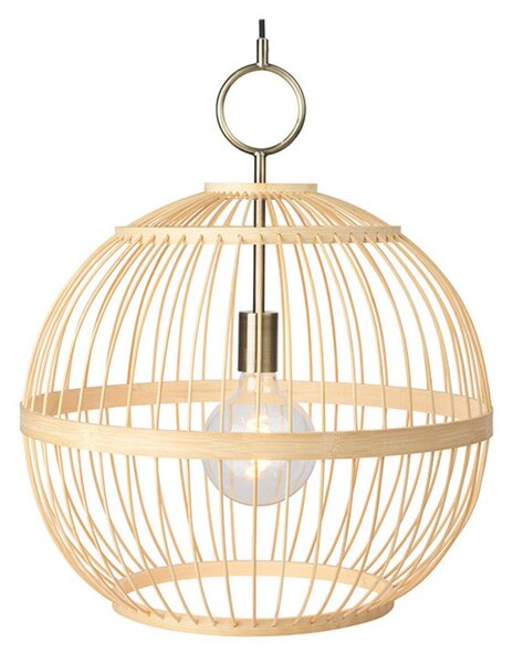 Závěsná svítidlo Halo Design, Béžová, Jídelna, Dřevo