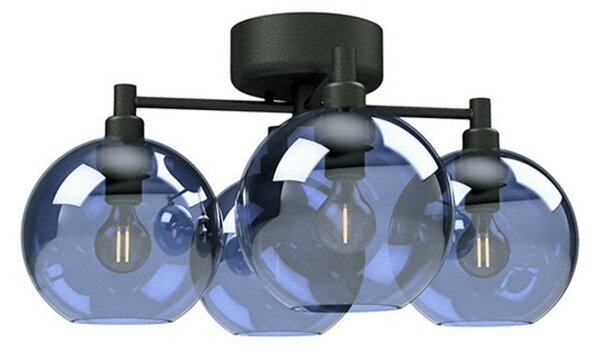 Stropní Lampa Belid, stmívatelné, Modrá, Obývací pokoj, Sklo
