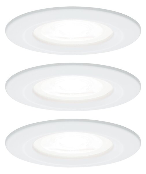 P 92980 Vestavné svítidlo LED Nova kruhové 3x6,5W GU10 bílá mat 4000K nevýklopné - PAULMANN