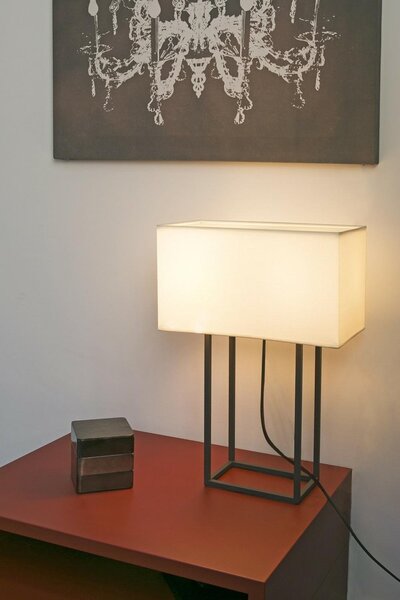 VESPER hnědá a béžová stolní lampa - FARO