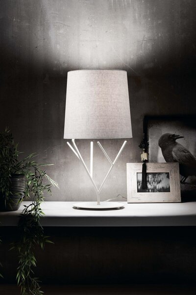 TREE bílá stolní lampa 1L - FARO