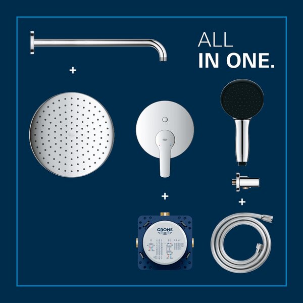 Grohe Start sprchová sada pod omítku s dešťovou sprchou chrom 25292000