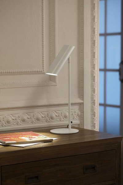 LINK bílá stolní lampa - FARO