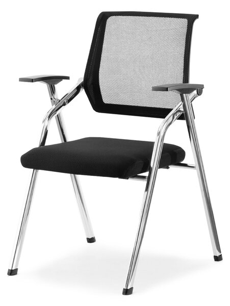 Židle Harold (černá + chromová). Akce -10%