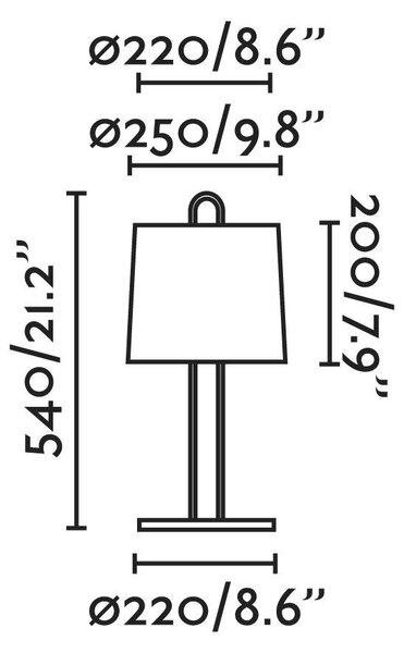 MONTREAL bílá/béžová stolní lampa - FARO