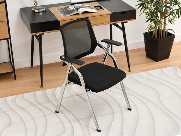 Židle Harold (černá + chromová). Akce -10%