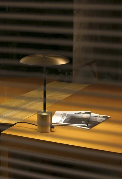 HOSHI zlatá a černá stolní lampa - FARO