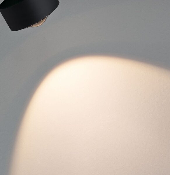 P 96927 URail LED-spot Aldan 9W černá mat/chrom 2700K kov/umělá hmota stmívatelné - PAULMANN