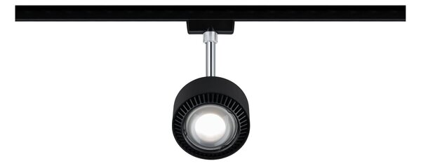 P 96927 URail LED-spot Aldan 9W černá mat/chrom 2700K kov/umělá hmota stmívatelné - PAULMANN