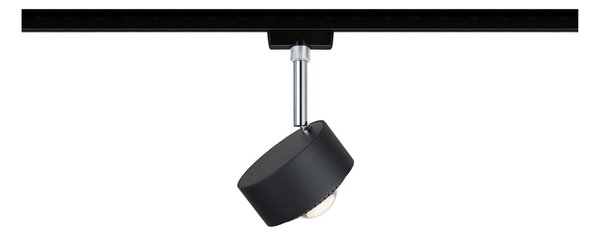 P 96927 URail LED-spot Aldan 9W černá mat/chrom 2700K kov/umělá hmota stmívatelné - PAULMANN