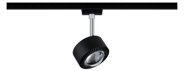 P 96927 URail LED-spot Aldan 9W černá mat/chrom 2700K kov/umělá hmota stmívatelné - PAULMANN