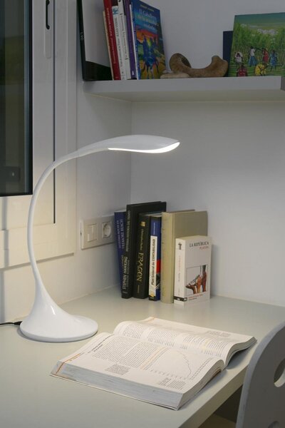 OTTO bílá stolní lampa na čtení - FARO