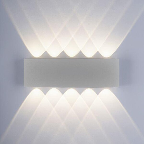 PN 9489-21 CARLO LED nástěnné svítidlo, venkovní osvětlení, stříbrná 3000K - PAUL NEUHAUS
