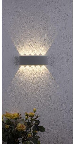 PN 9489-21 CARLO LED nástěnné svítidlo, venkovní osvětlení, stříbrná 3000K - PAUL NEUHAUS