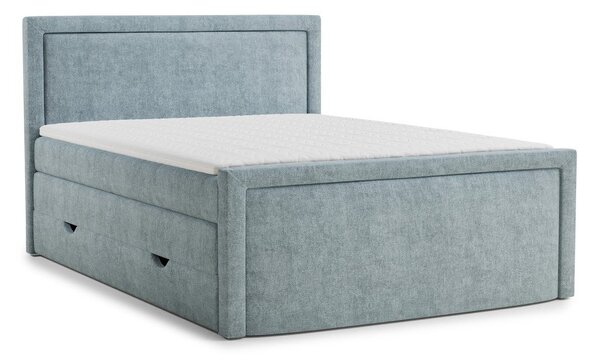 Světle modrá boxspring postel s úložným prostorem 180x200 cm Fresco – Maison de Rêve