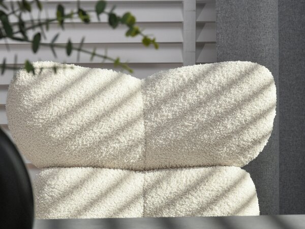 Židle Meda (krémová + černá). Akce -10%