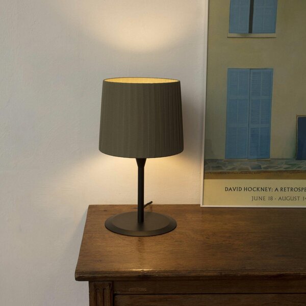 SAMBA černá/skládaná zelená stolní lampa - FARO