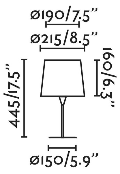 CONGA S černá stolní lampa - FARO