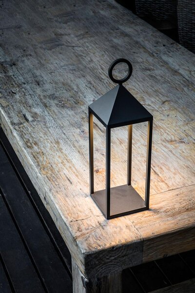 ARGUS tmavě šedá přenosná stolní lampa - FARO
