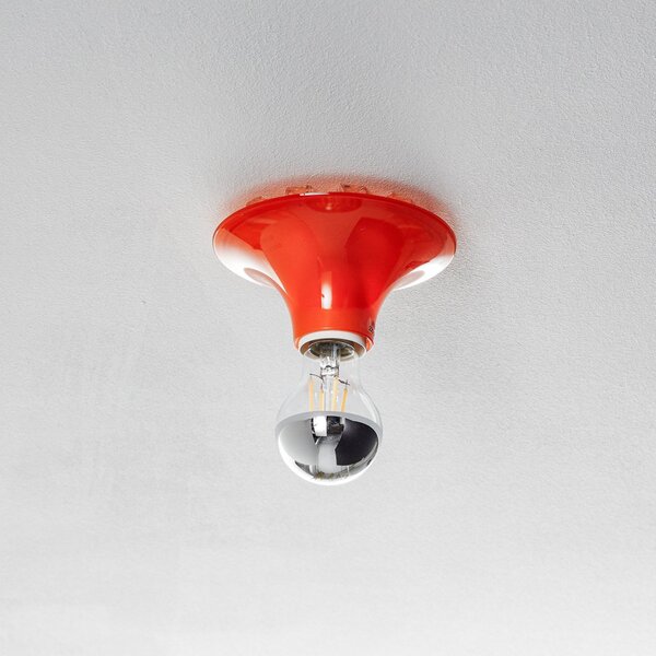 Stropní Lampa Artemide, Teti, stmívatelné, Oranžová, Obývací pokoj, Plast, Design