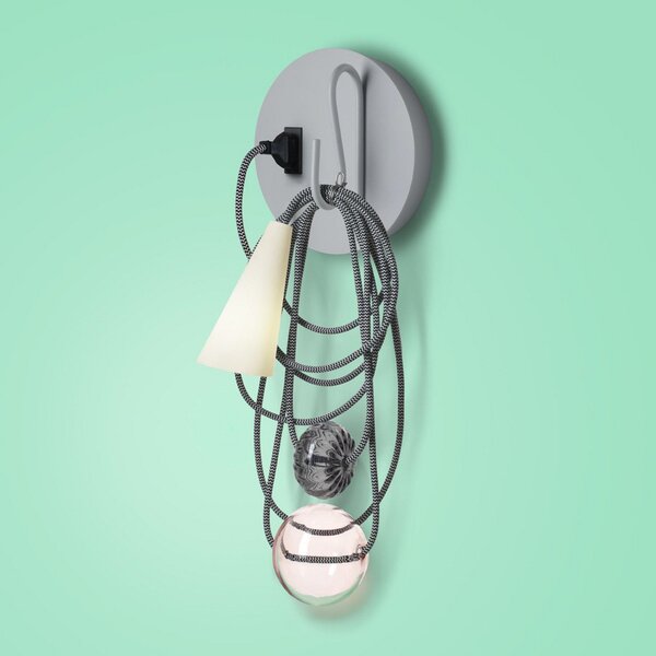 Nástěnná Svítidla Foscarini, Filo, Šedá, Obývací pokoj, Kov, Design