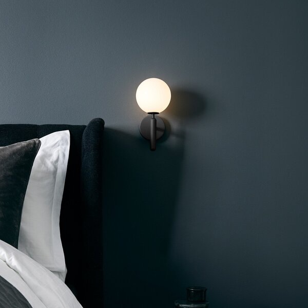 Nástěnná Svítidla Nuura Aps, Miira Wall, stmívatelné, Černá, Obývací pokoj, Kov, Design