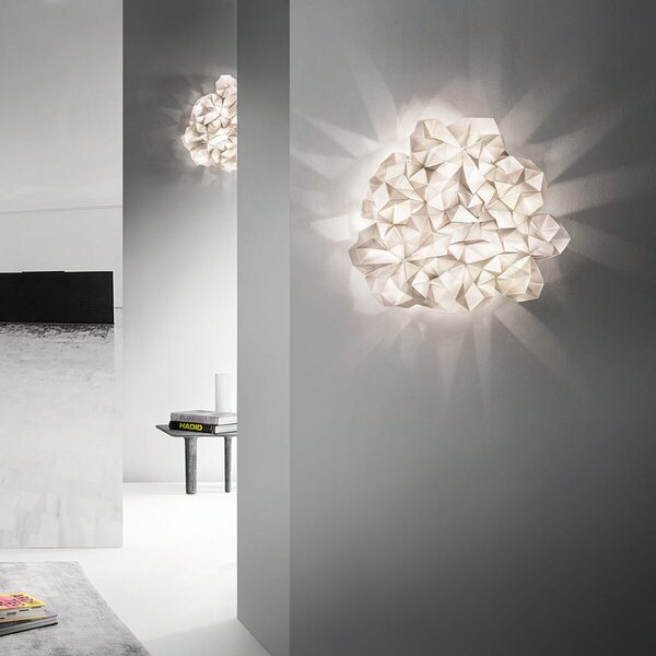 Stropní Lampa Slamp, Drusa, Béžová, Obývací pokoj, Plast, Design