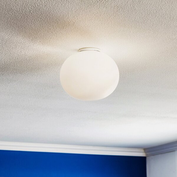 Stropní Lampa FLOS, GLO-BALL, stmívatelné, Bílá, Obývací pokoj, Sklo, Design