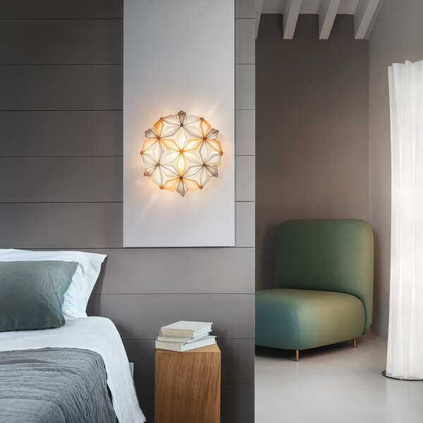 Stropní Lampa Slamp, La Vie, stmívatelné, Béžová, Obývací pokoj, Plast, Design