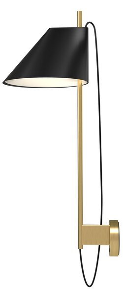 Nástěnná Svítidla Louis Poulsen, Yuh Brass, stmívatelné, Černá, Obývací pokoj, Kov, Design