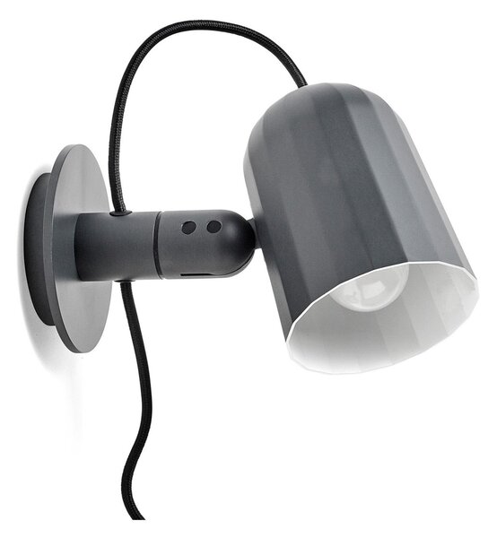 Nástěnná Svítidla HAY, Noc Wall, Šedá, Obývací pokoj, Kov, Design